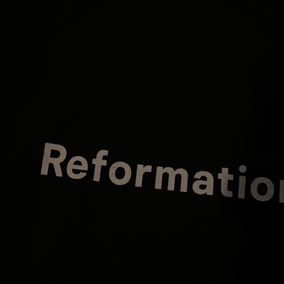 Reformation black canvas everyday tote - Picture 2 of 3